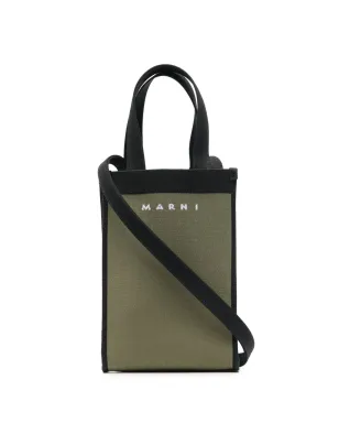 Marni カラーブロック編みトートバッグ - グリーン - サムネイル1