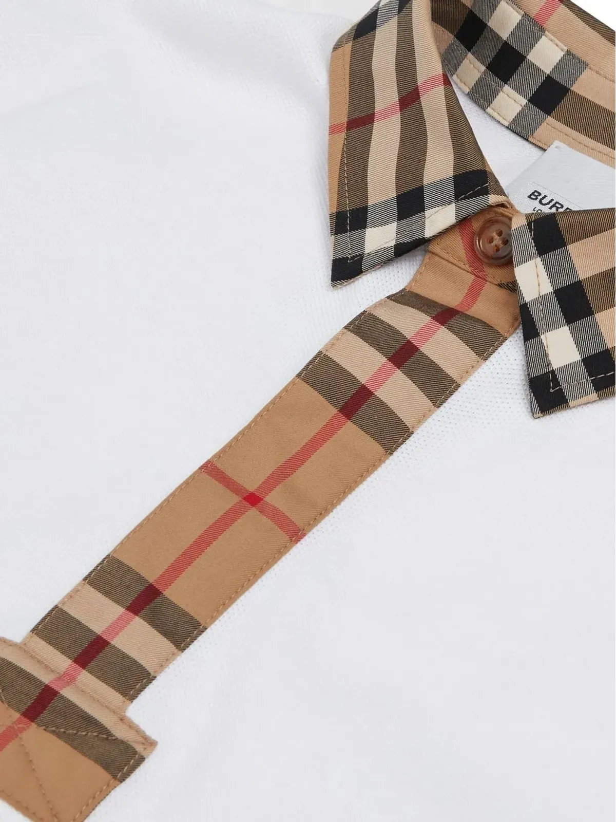Burberry Kids ヴィンテージチェック ポロシャツ - White - 画像3