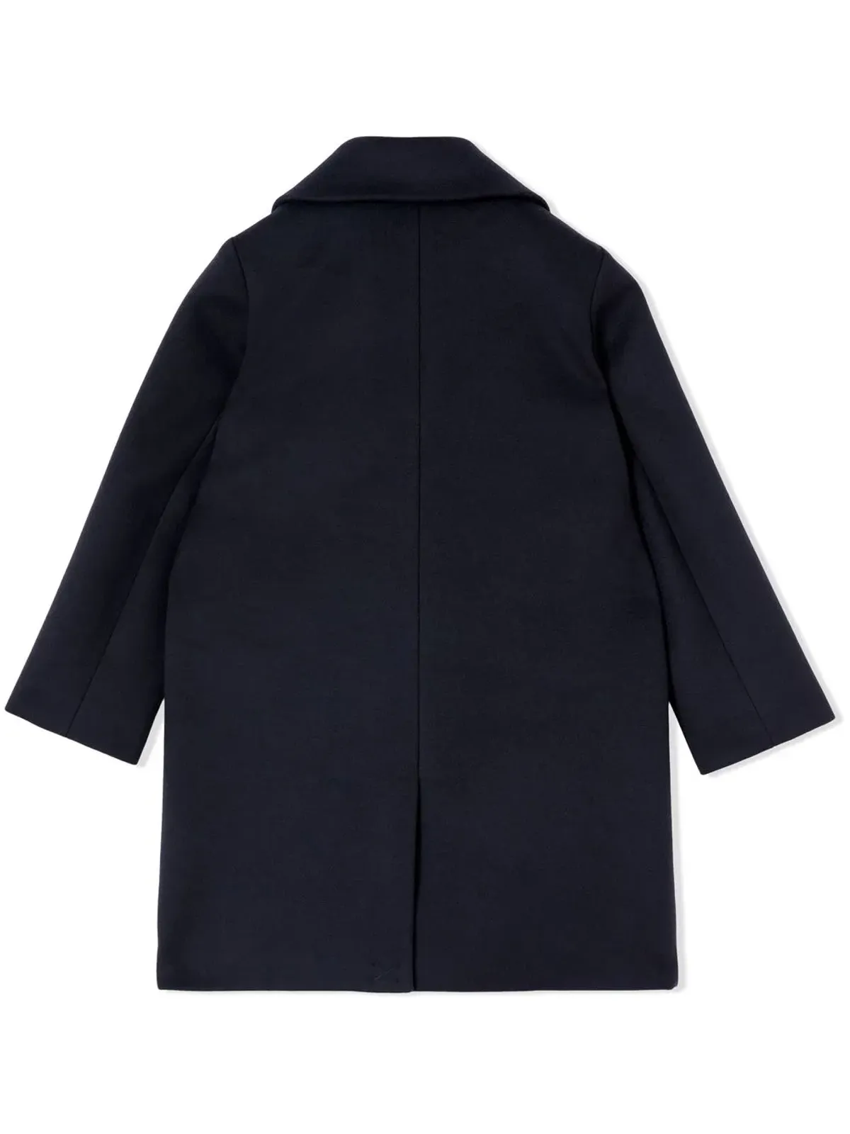 Burberry Kids スカーフディテール ダブルブレストコート - ブルー - 画像2