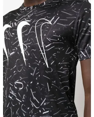 Black Comme Des Garçons ロゴプリント半袖Tシャツ - サムネイル5