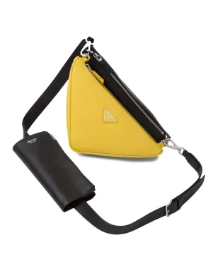 Prada トライアングル ダブル メッセンジャー バッグ - サムネイル3