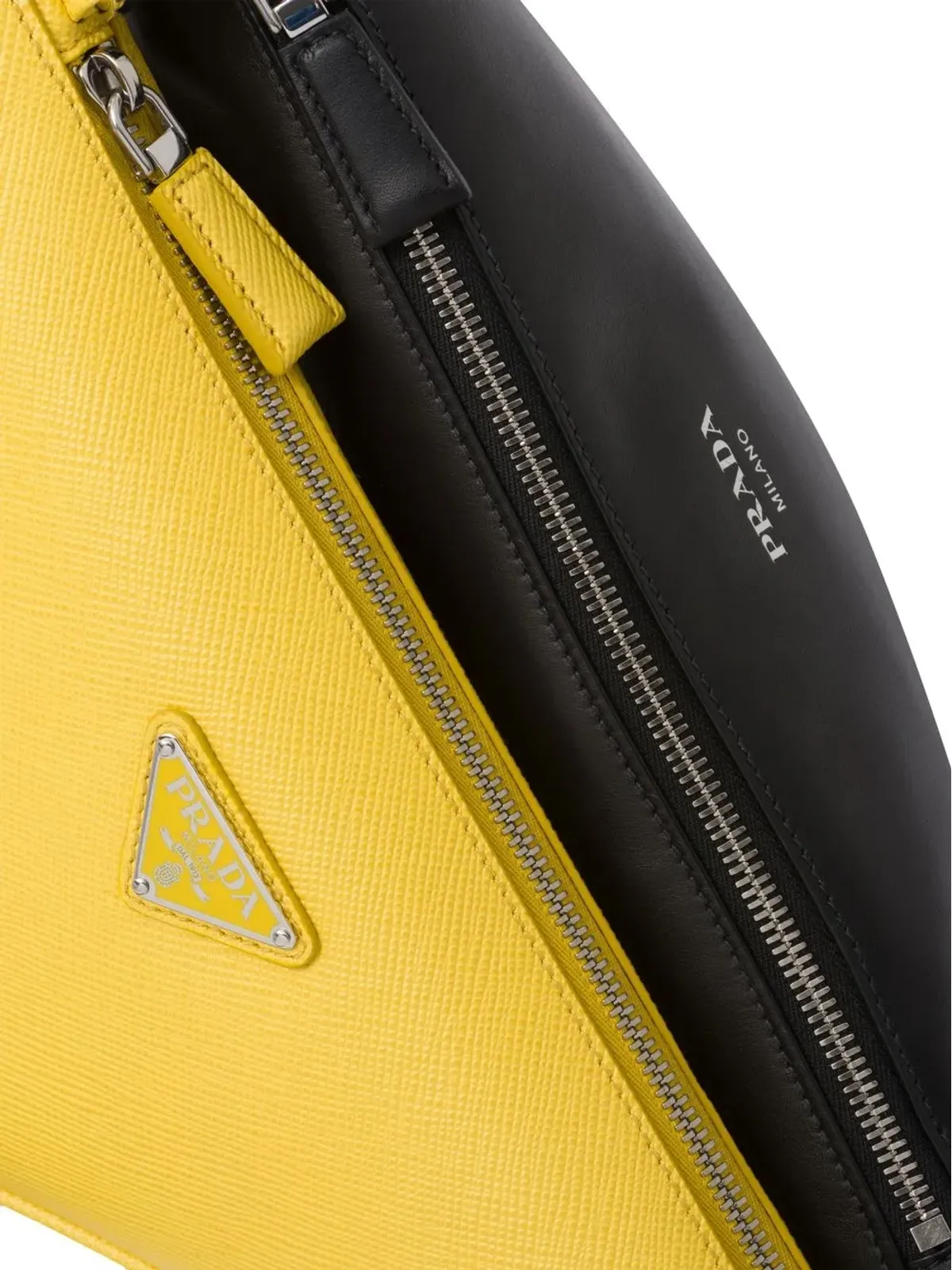 Prada トライアングル ダブル メッセンジャー バッグ - 画像4