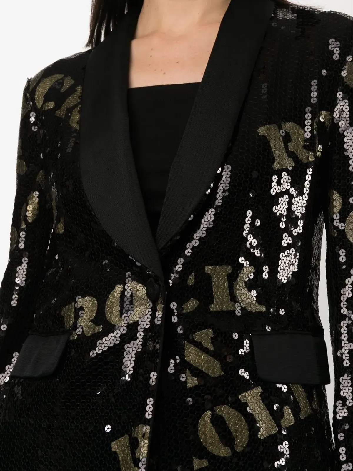 Moschino Pre-Owned 2010年代 ロックンロール風 スパンコール付き ブレザー - 画像5