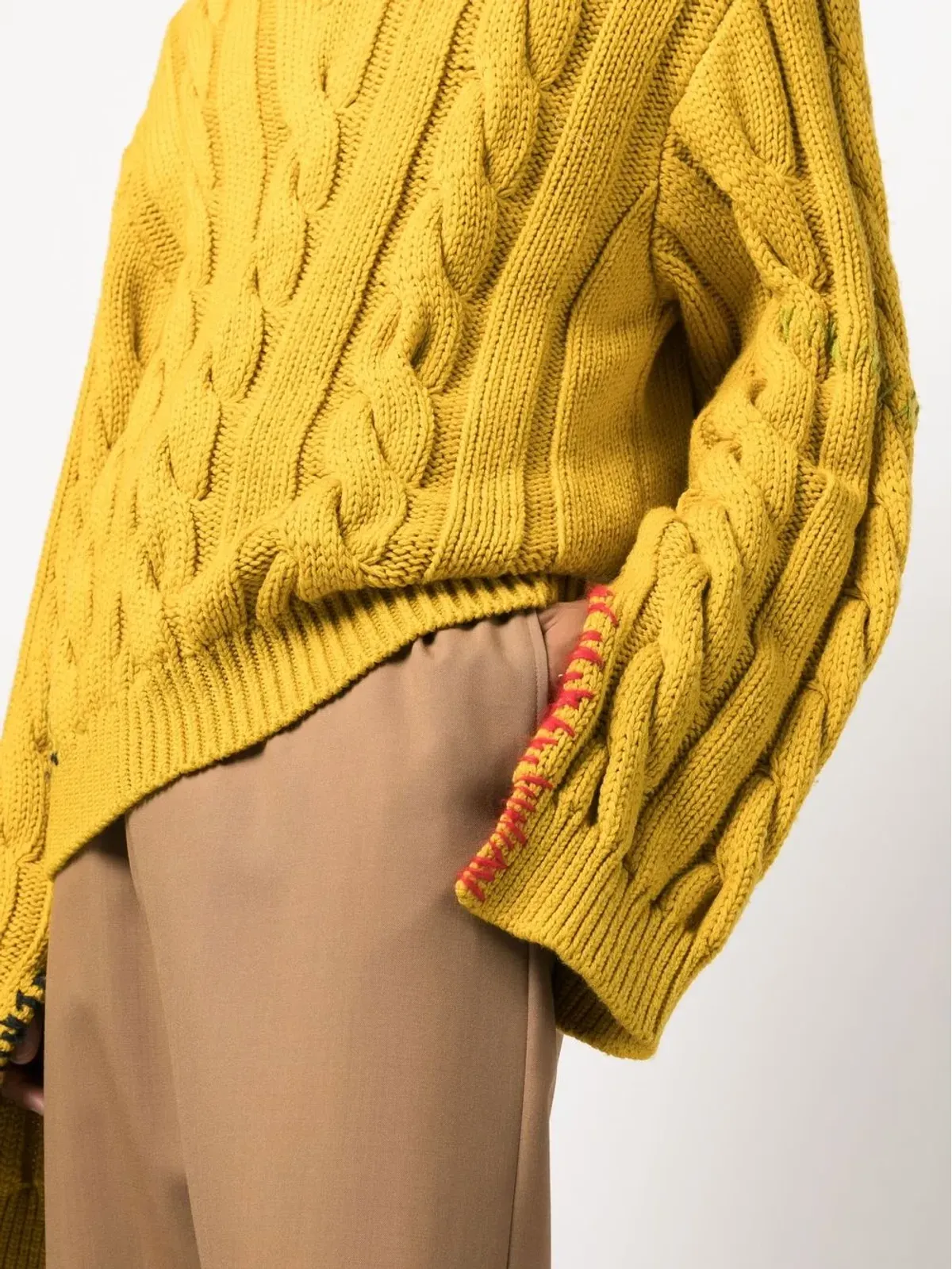 Marni ケーブル編み バージンウール セーター - 画像5