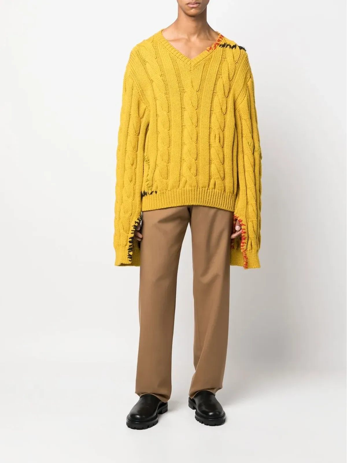 Marni ケーブル編み バージンウール セーター - 画像2
