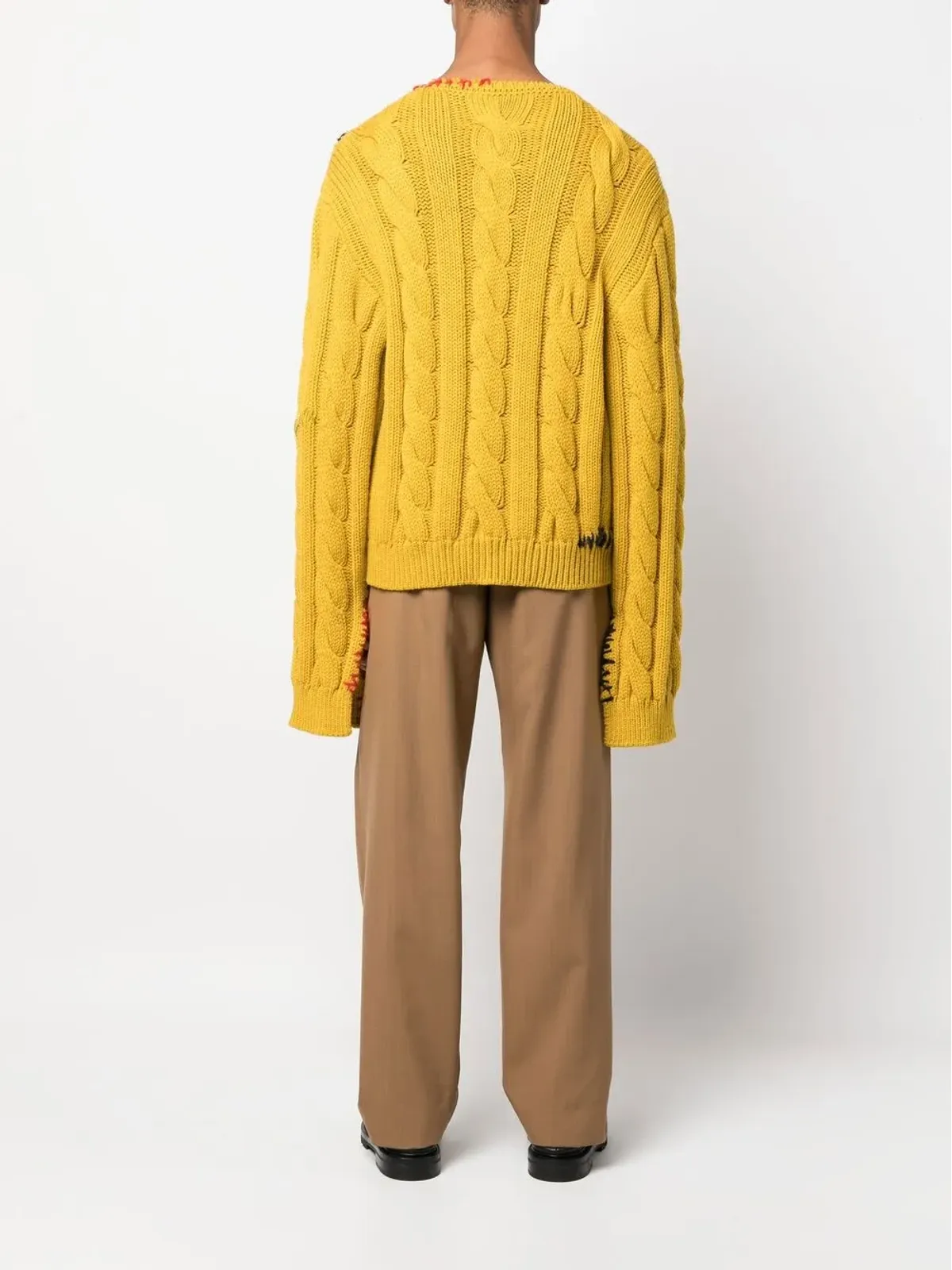 Marni ケーブル編み バージンウール セーター - 画像4