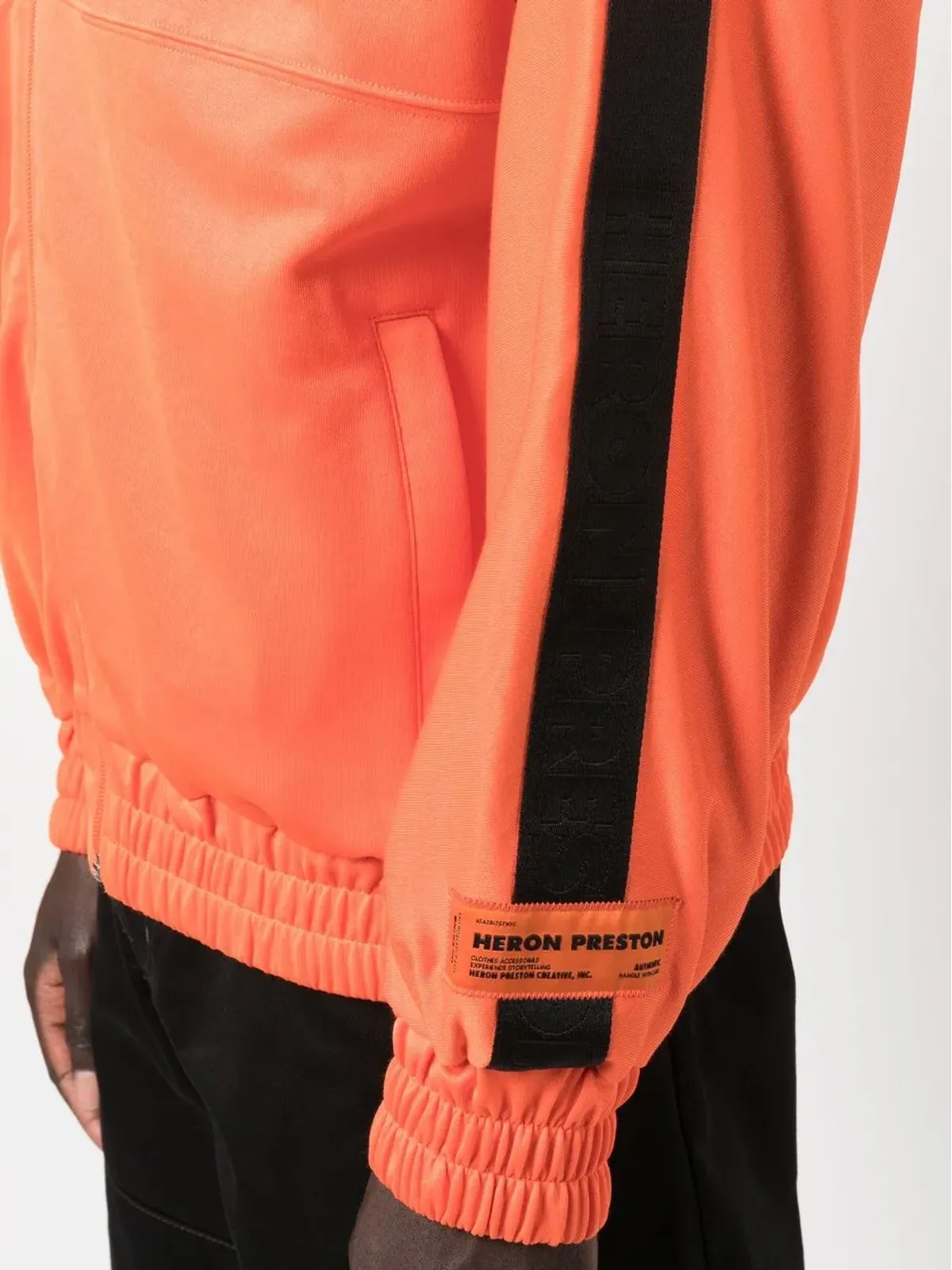Heron Preston ロゴストライプジップトラックジャケット（オレンジ） - 画像5