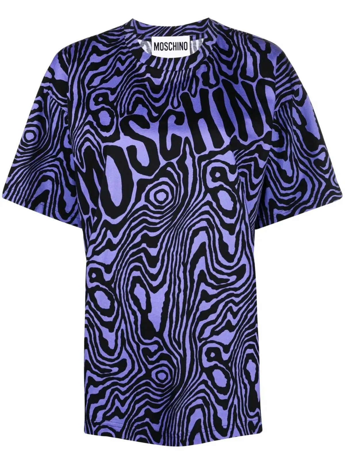 Moschino ゼブラ柄 ラウンドネック Tシャツ - 画像1