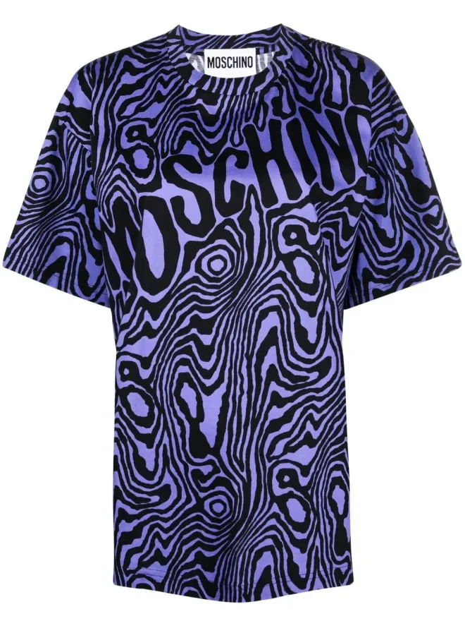 Moschino Moschino ゼブラ柄 ラウンドネック Tシャツの商品画像