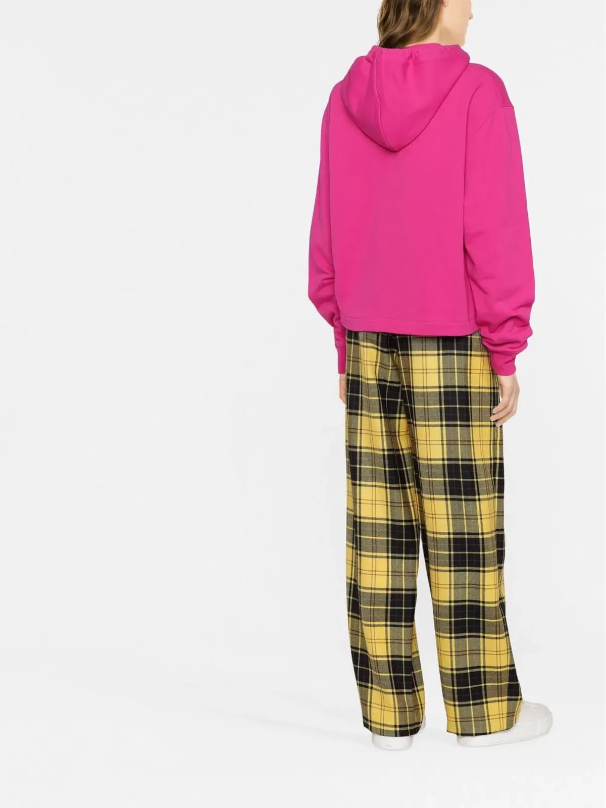 Moschino ロゴプリント クロップドフーディー - 画像3