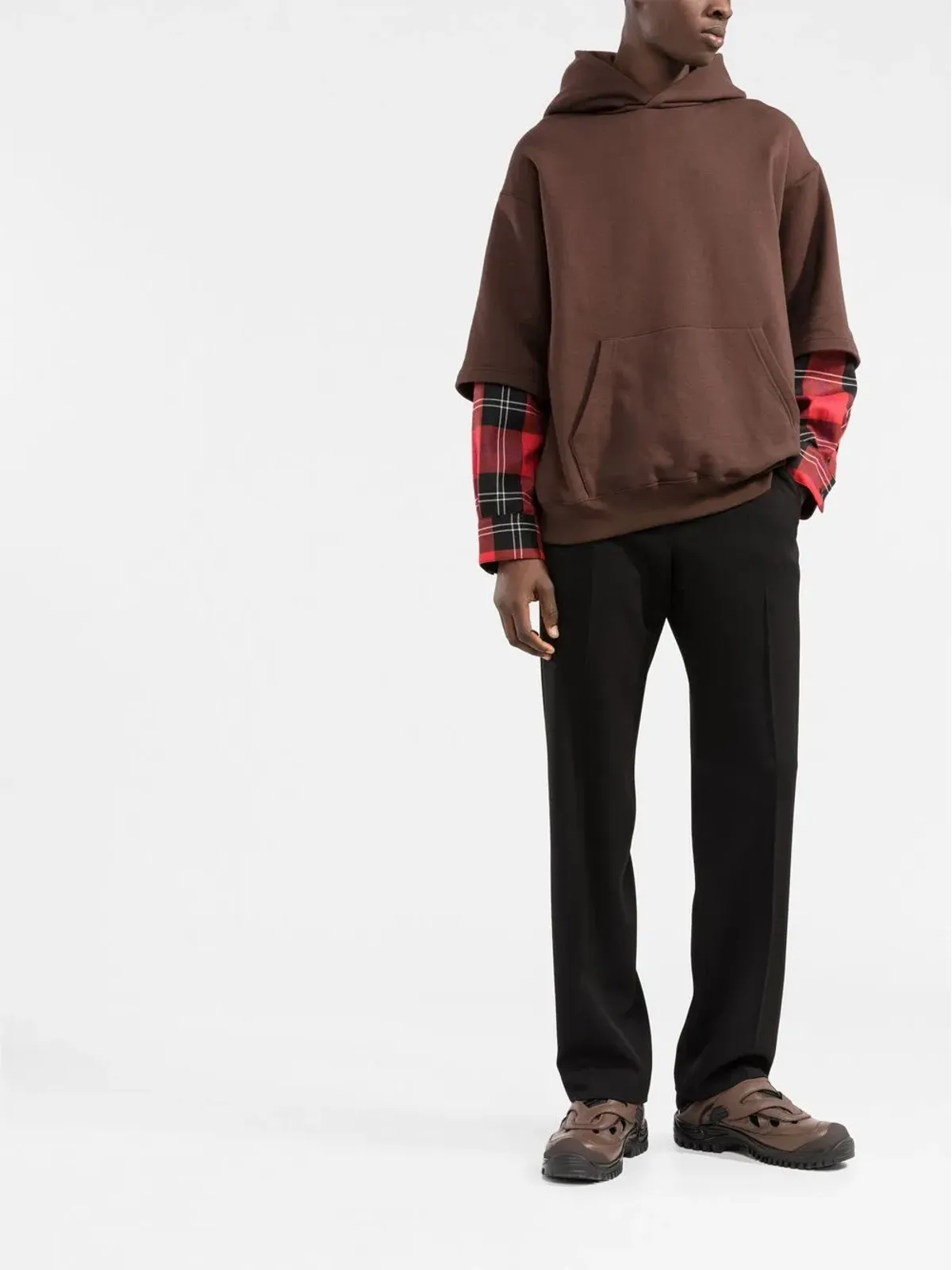 Marni レイヤードデザイン フーディ - 画像2