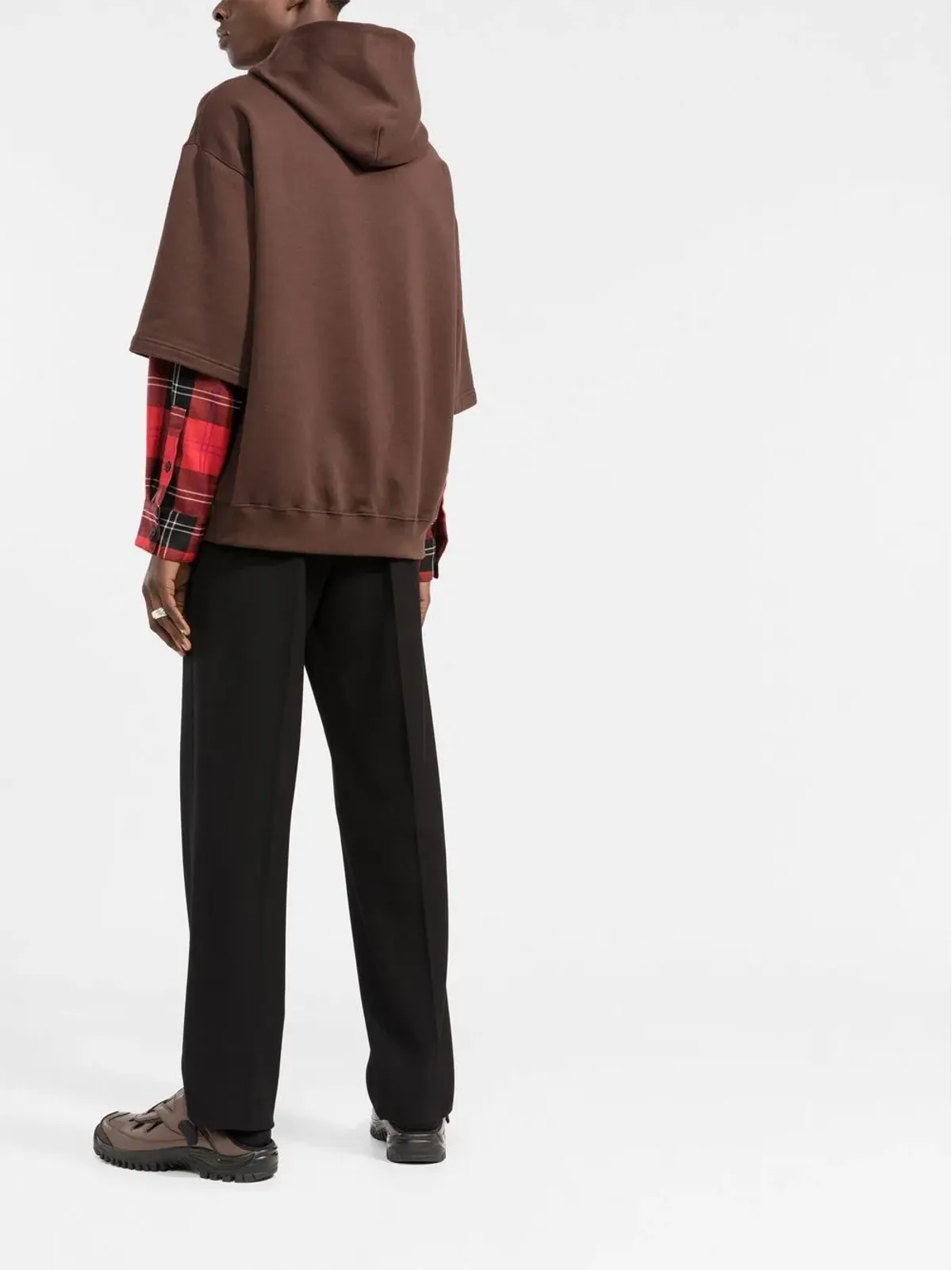 Marni レイヤードデザイン フーディ - 画像4