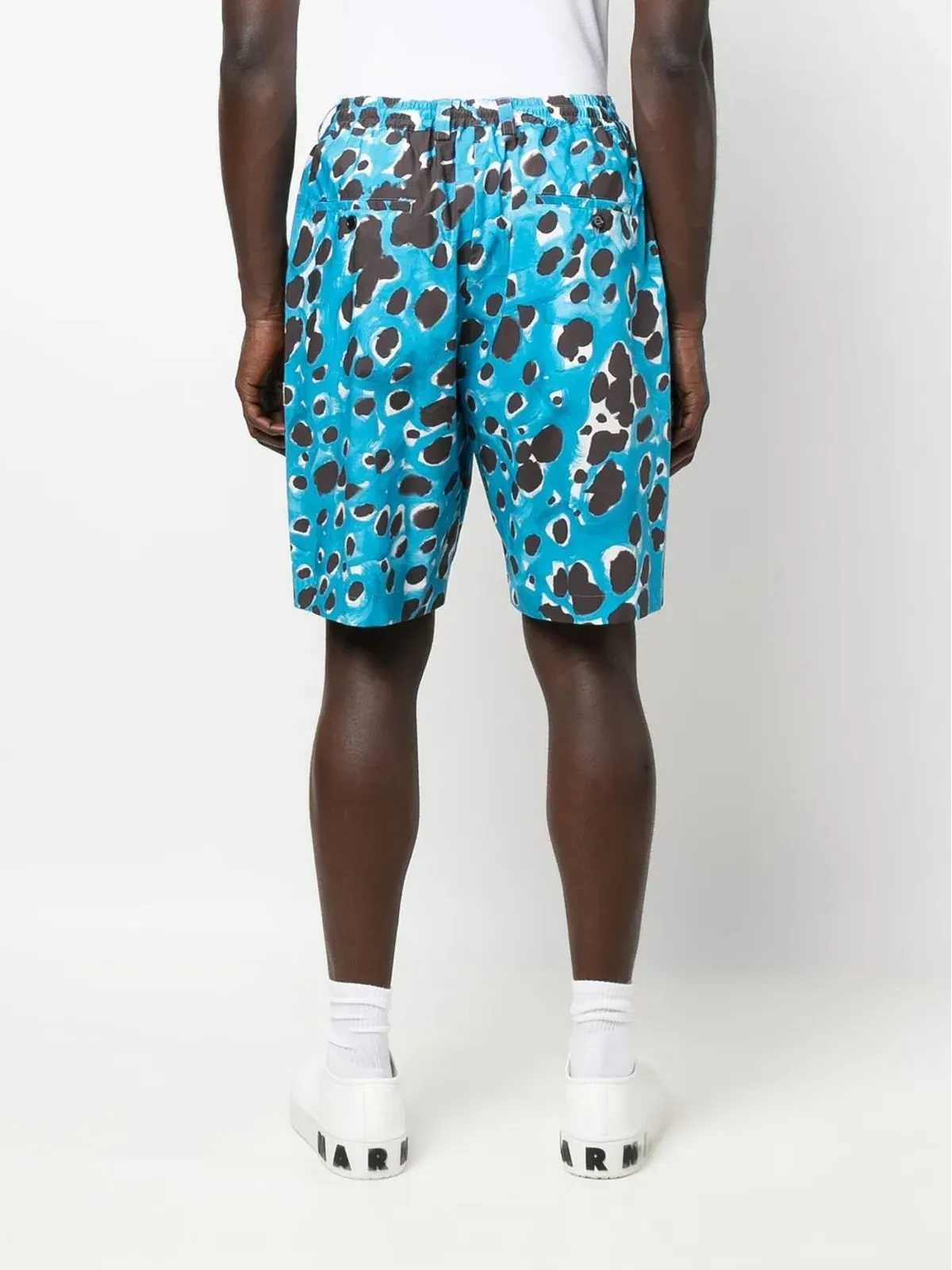 Marni 全身レオパード柄ショーツ - 画像4