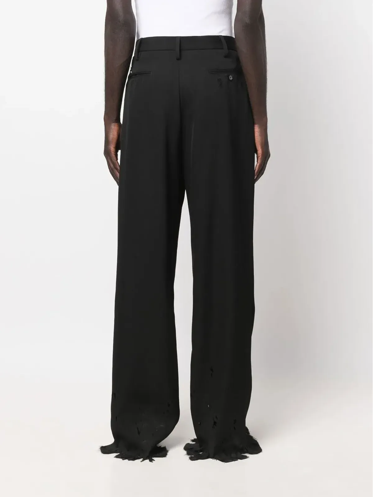 Marni ディストレスト・ストレートレッグパンツ - 画像4