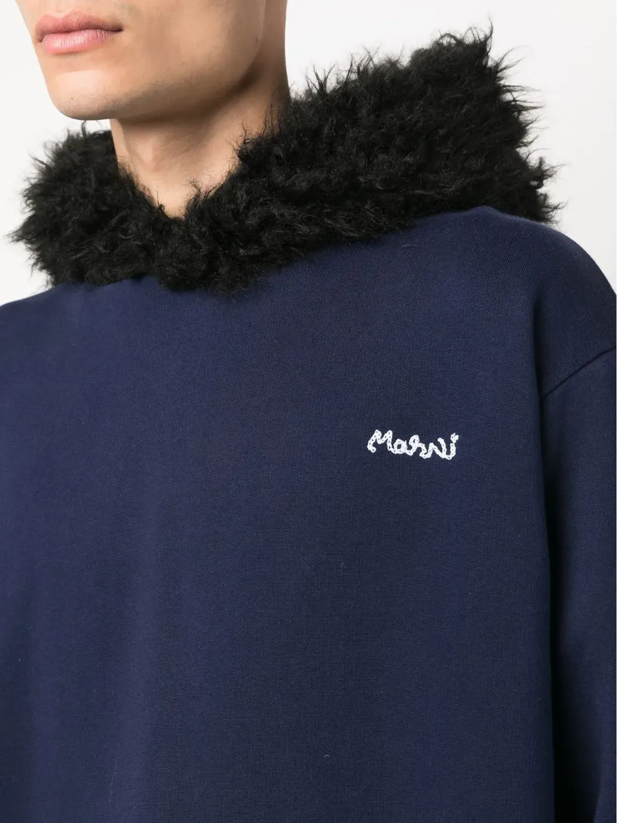 Marni ロゴ刺繍フーディー - 画像5