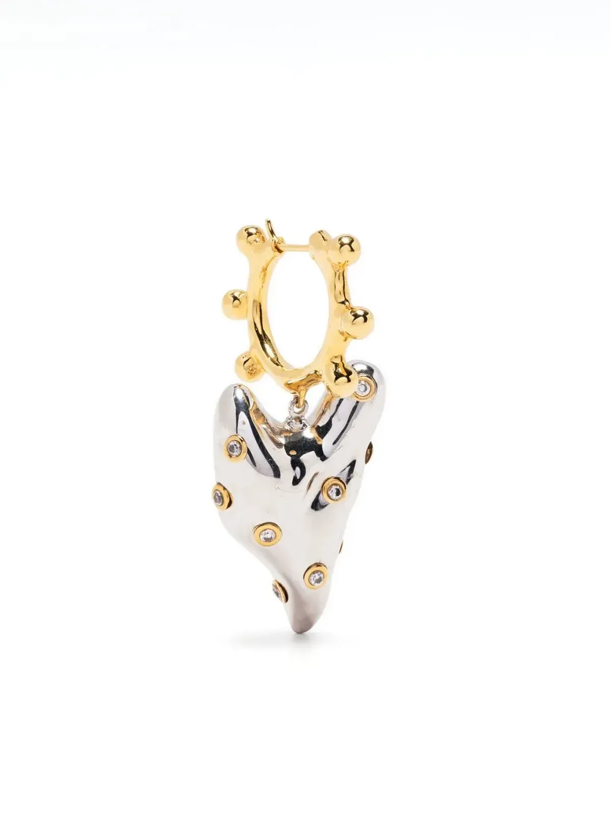 Vann Jewelry ハート型ピアス（片耳用） - 画像1