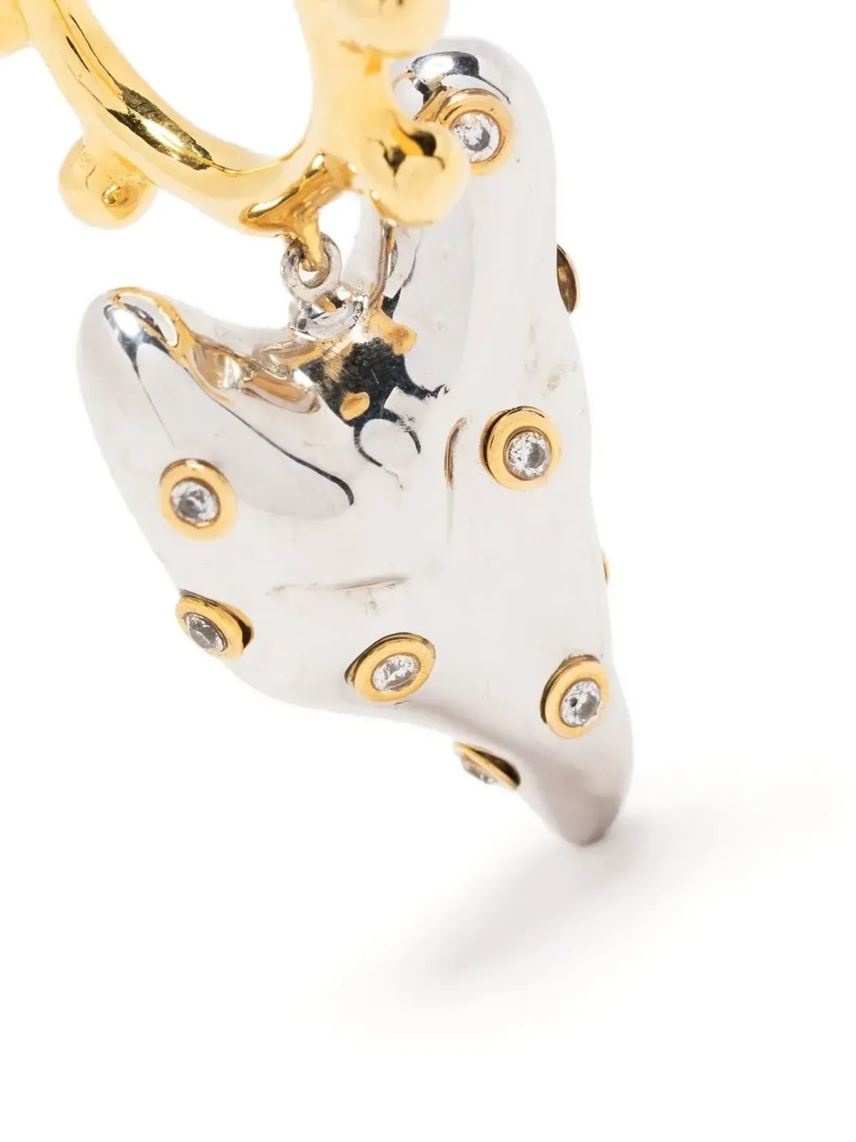 Vann Jewelry ハート型ピアス（片耳用） - 画像3