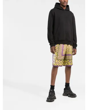 Versace ラ・グレカプリント・シルクショーツ - イエロー - サムネイル2