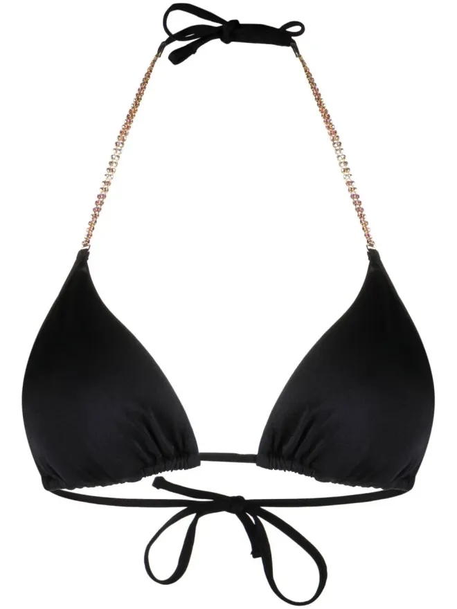 Chiara Ferragni Chiara Ferragni クリスタル装飾のホルターネックビキニトップの商品画像