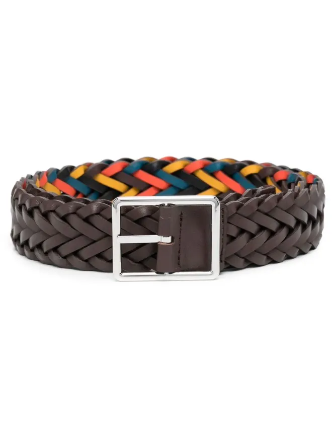 Paul Smith Paul Smith リバーシブル編み込みベルト（ブラウン）の商品画像