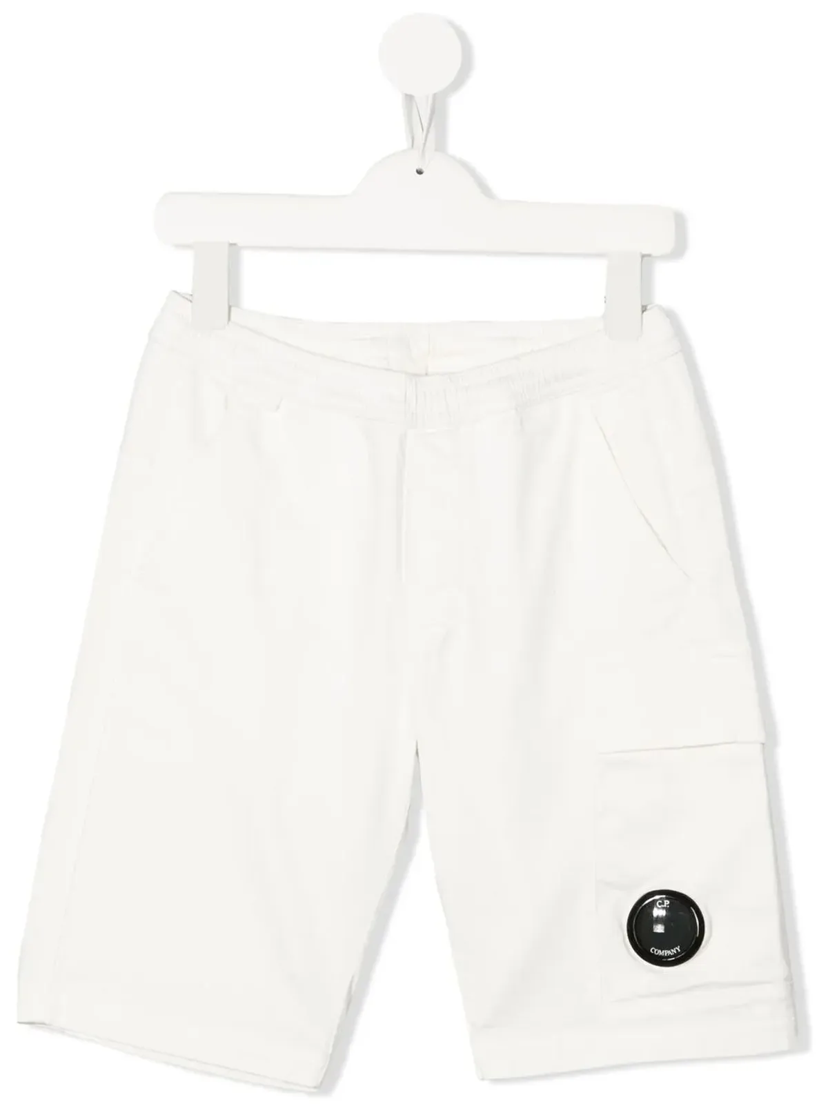 C.P. Company Kids ロゴパッチ トラックショーツ - White - 画像1
