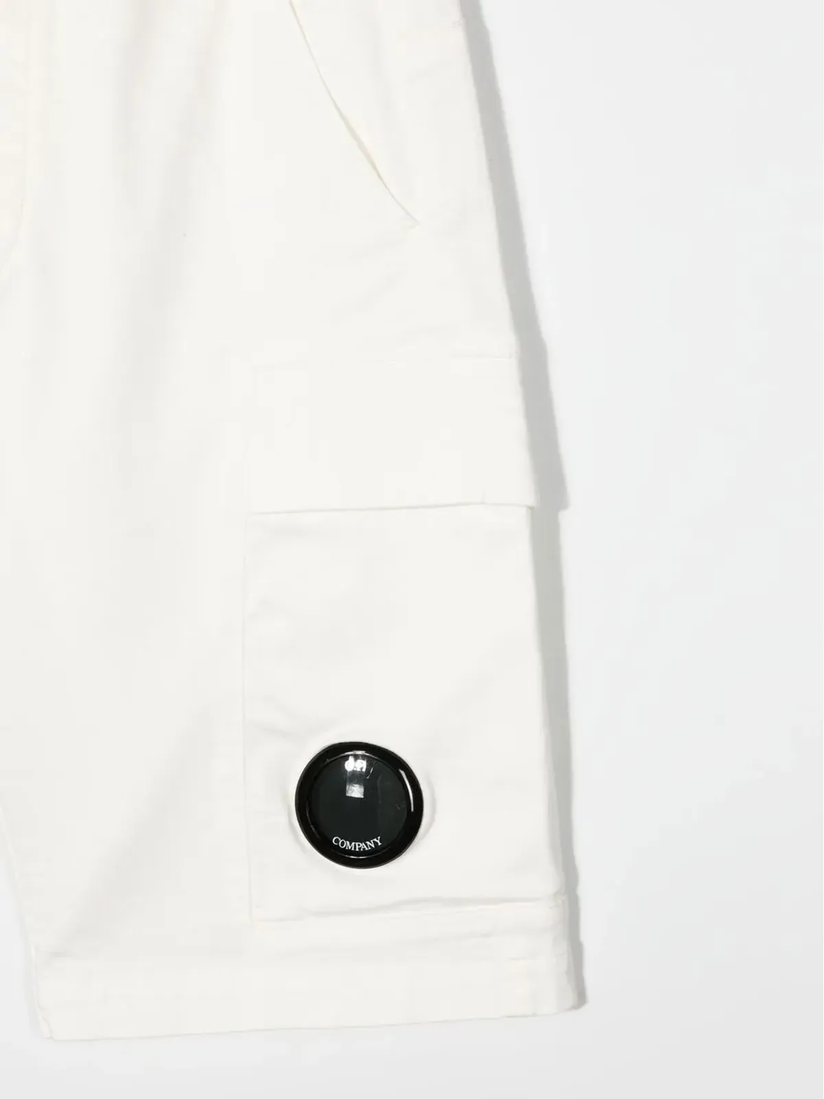 C.P. Company Kids ロゴパッチ トラックショーツ - White - 画像3