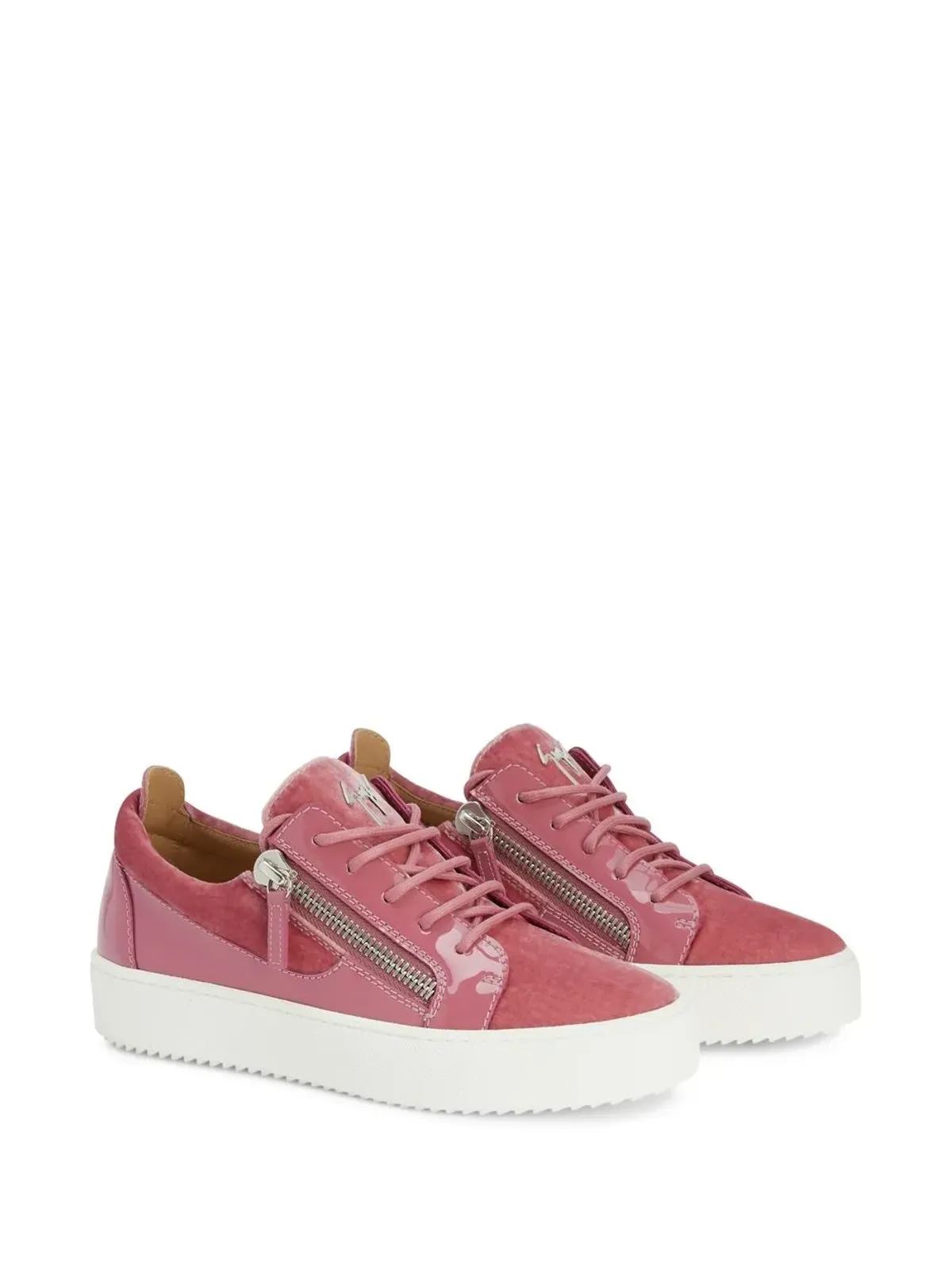 Giuseppe Zanotti ゲイル ベルベット スニーカー - 画像2