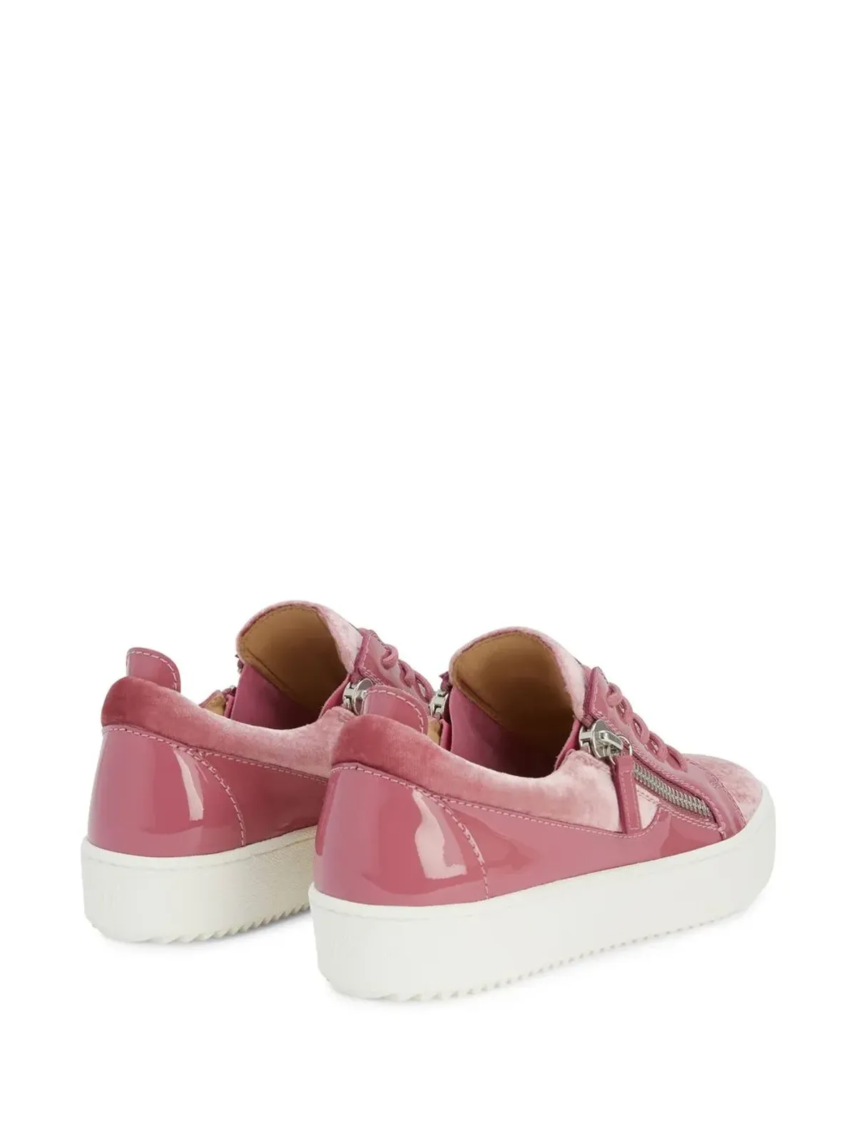 Giuseppe Zanotti ゲイル ベルベット スニーカー - 画像3