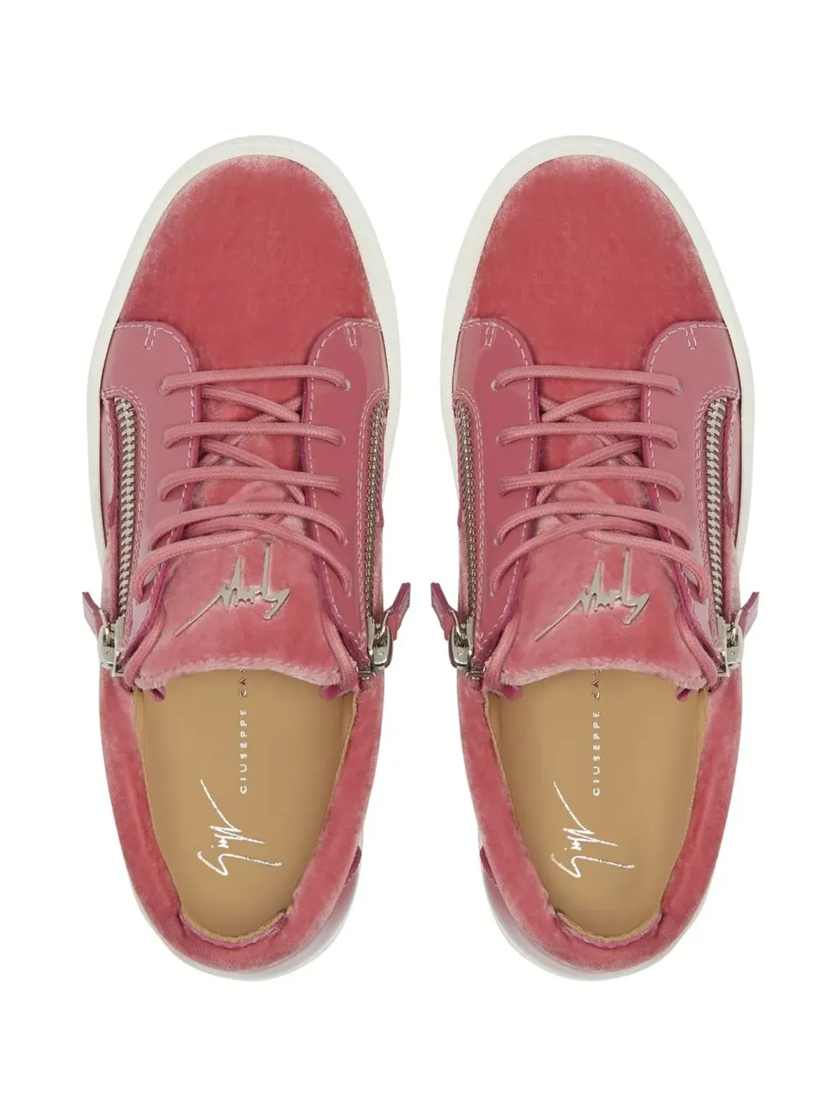Giuseppe Zanotti ゲイル ベルベット スニーカー - 画像4