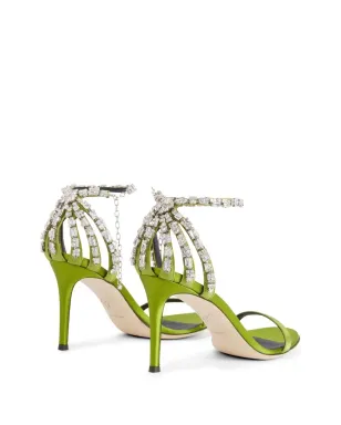Giuseppe Zanotti アデル クリスタル装飾サンダル（グリーン） - サムネイル3