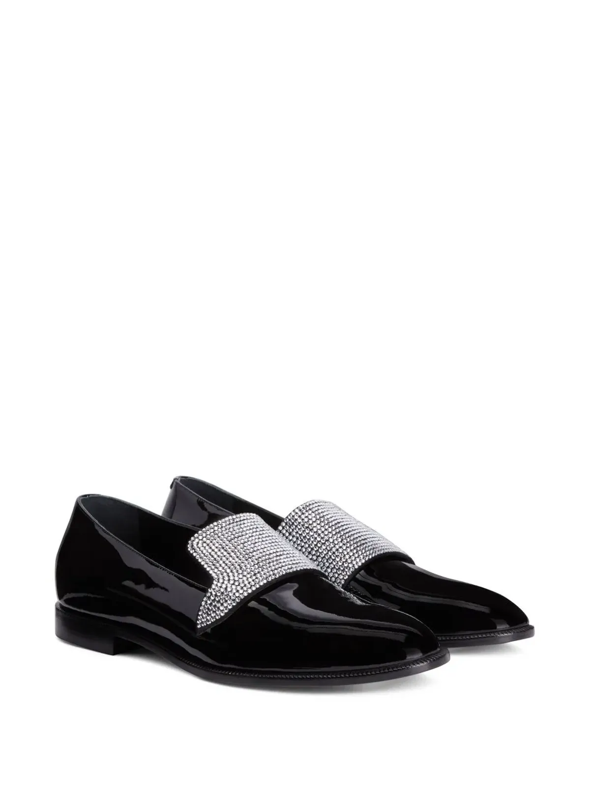 Giuseppe Zanotti エフラム クリスタルエンベリッシュド ローファー - 画像2