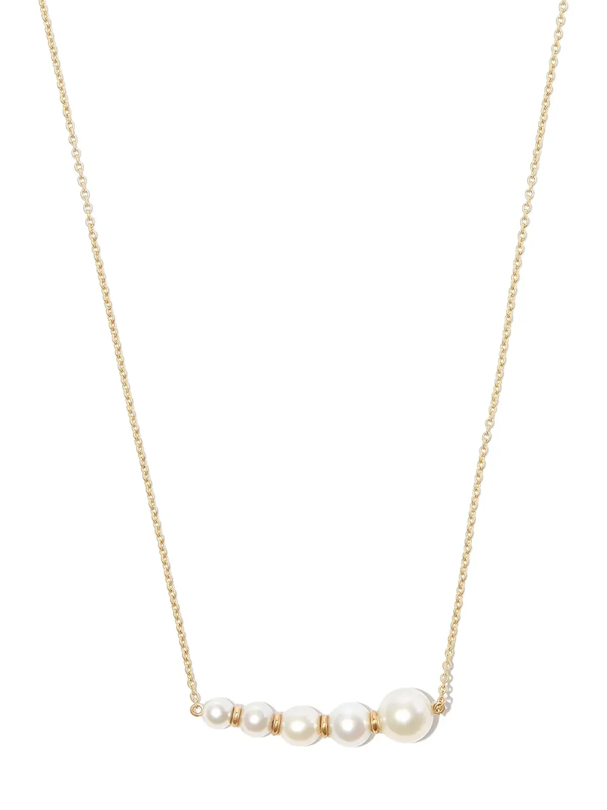 Sophie Bille Brahe 14kt yellow gold Lune grand pearl necklace - 画像1