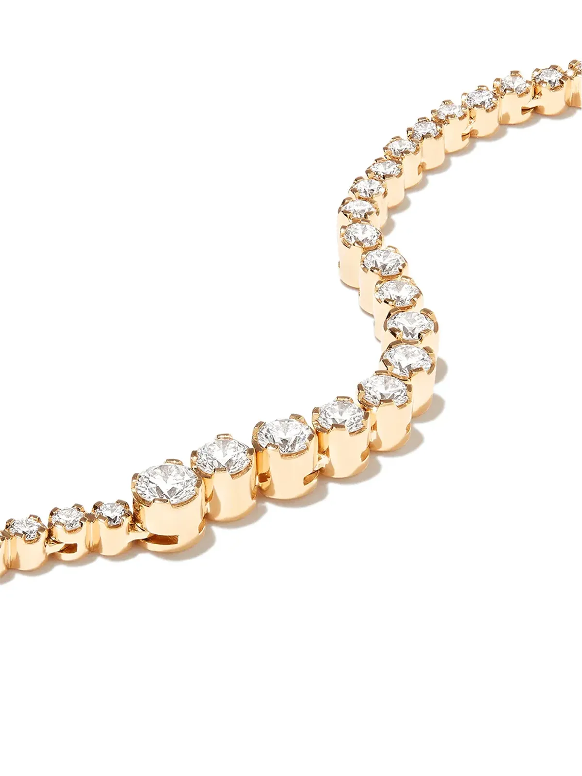 Sophie Bille Brahe 18K イエローゴールド ダイヤモンド テニスネックレス - 画像3