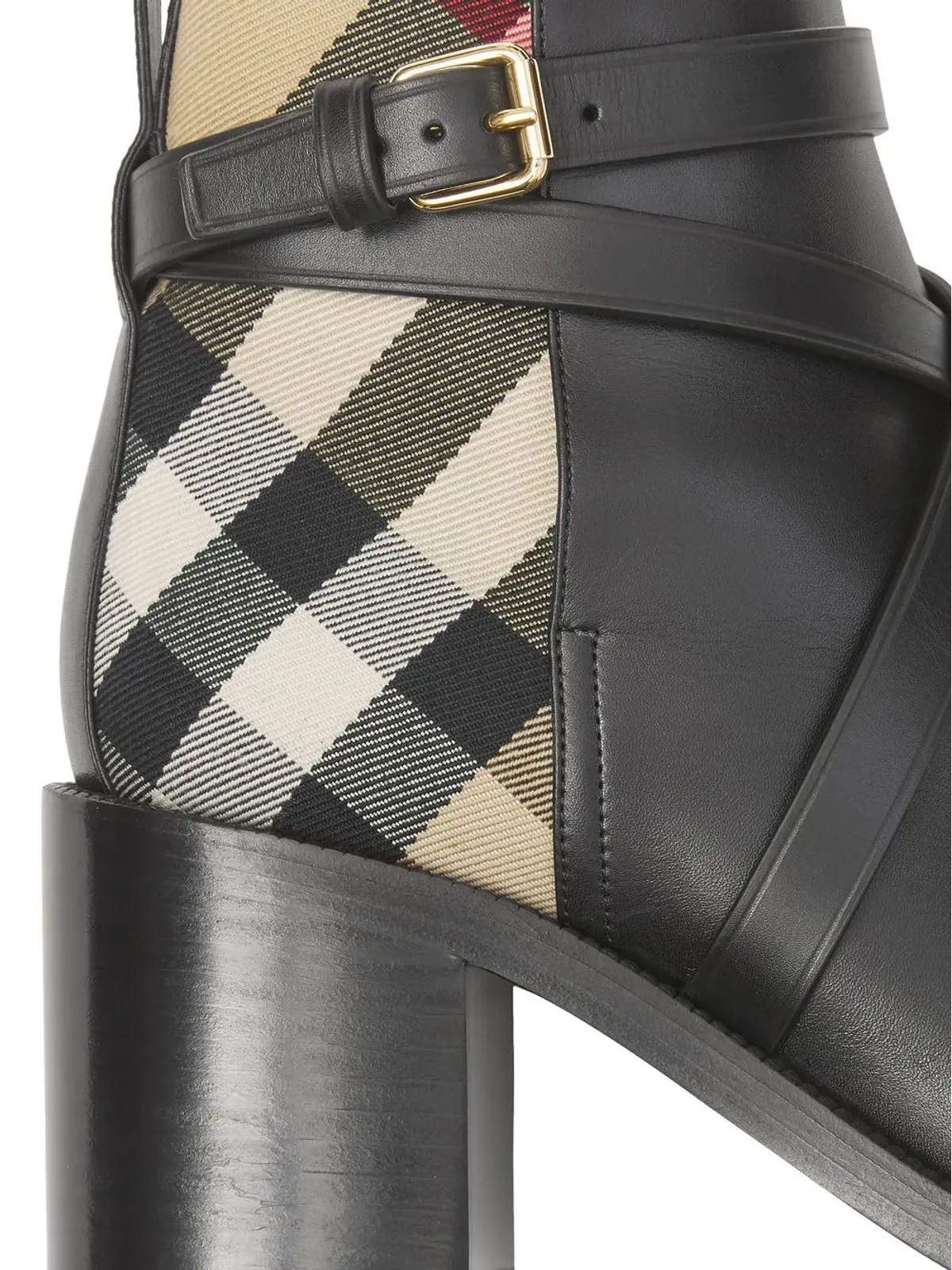 Burberry ハウスチェック ミッドヒール ブーツ - 画像5