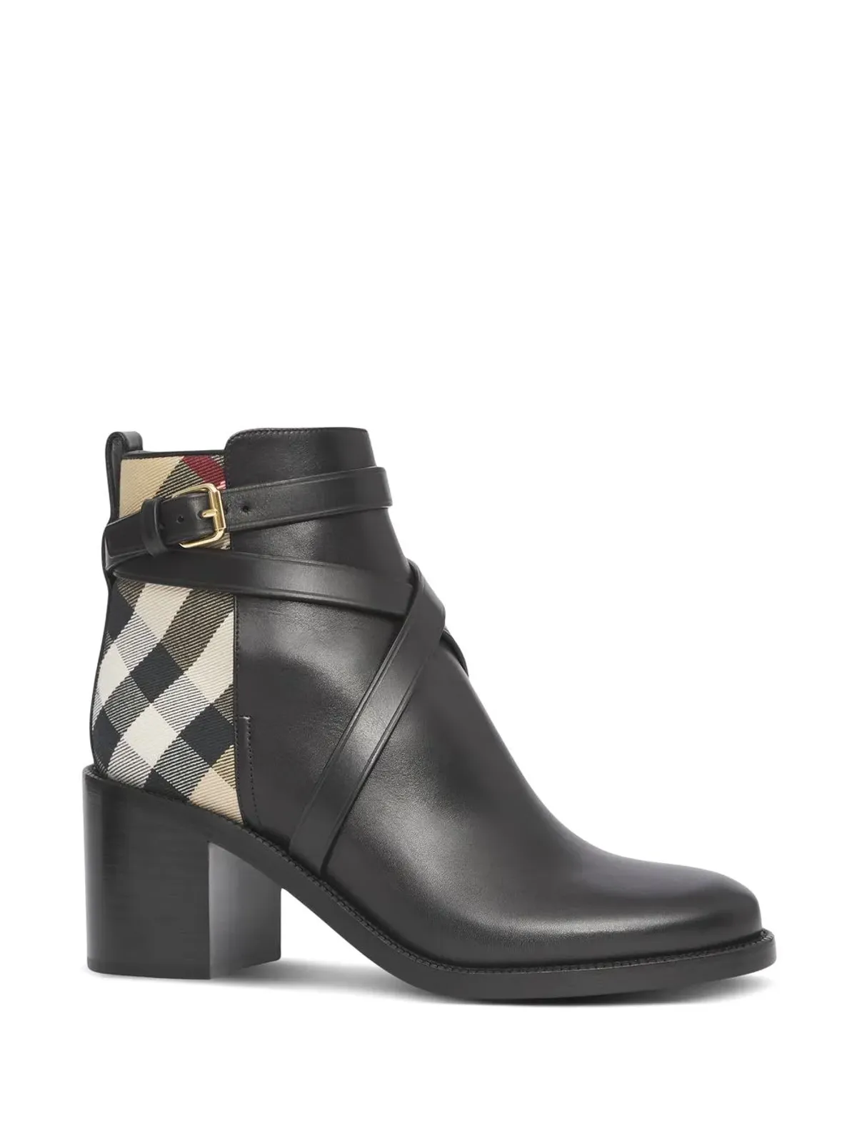Burberry ハウスチェック ミッドヒール ブーツ - 画像2