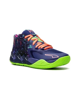 Puma Kids MB1 Galaxy エレクトロ ブルーグリーン ゲッコ スニーカー - サムネイル1