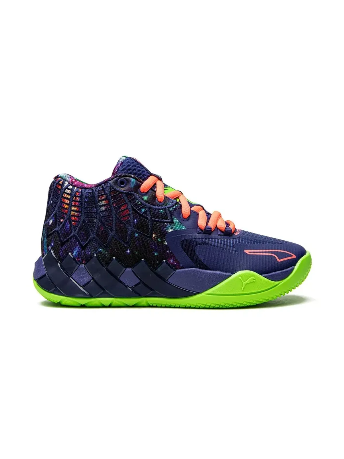 Puma Kids MB1 Galaxy エレクトロ ブルーグリーン ゲッコ スニーカー - 画像2