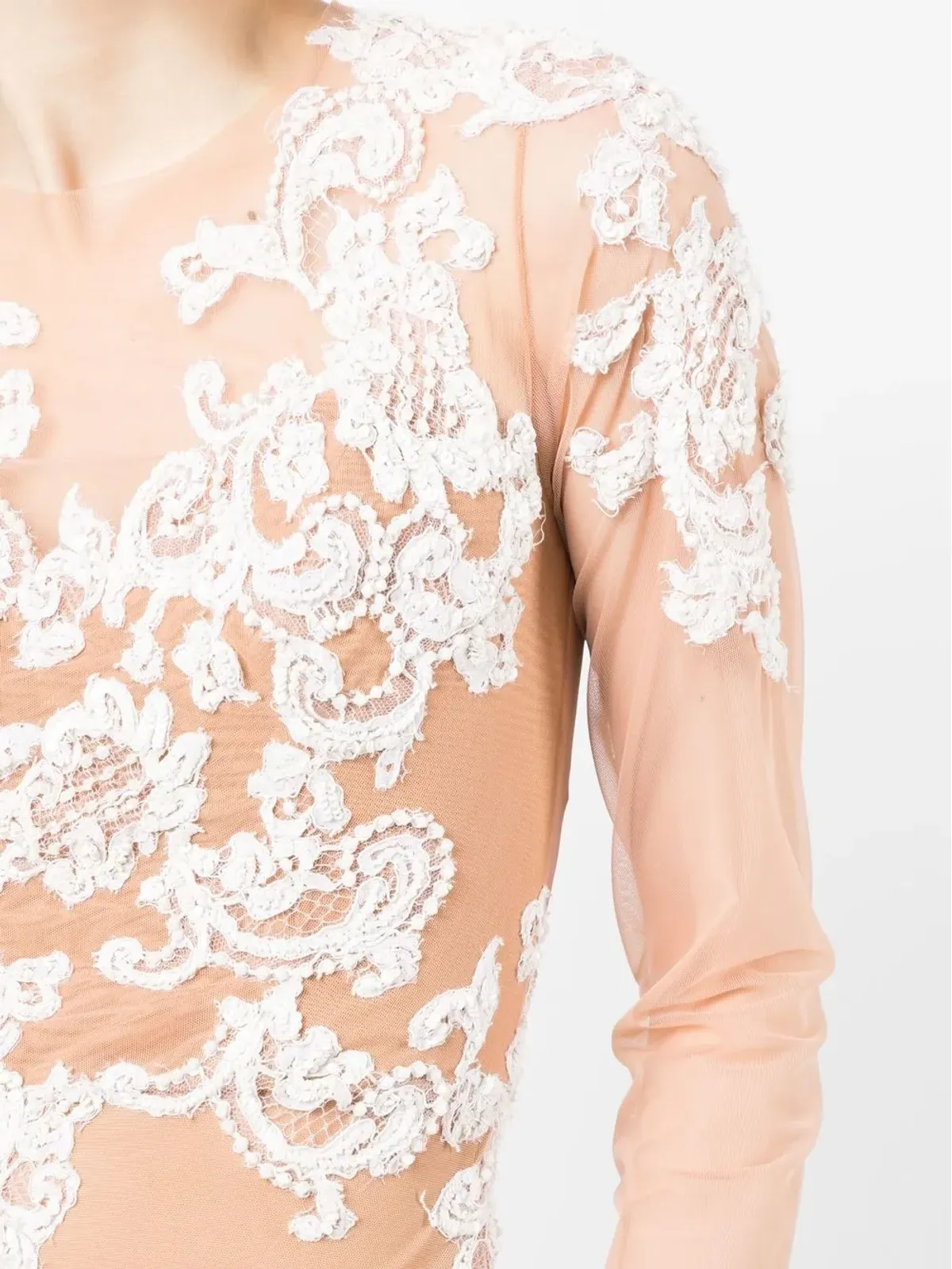 Zuhair Murad バロック刺繍シルクトップ - 画像5