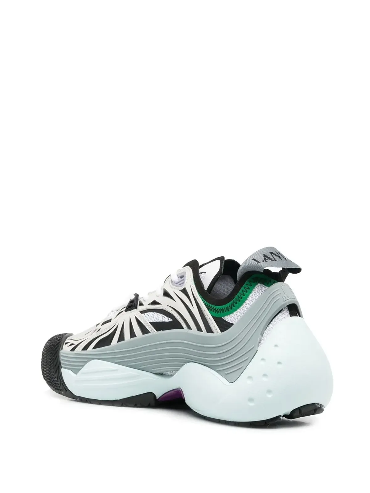 Lanvin クライミングパネルドスニーカー ブルー - 画像3
