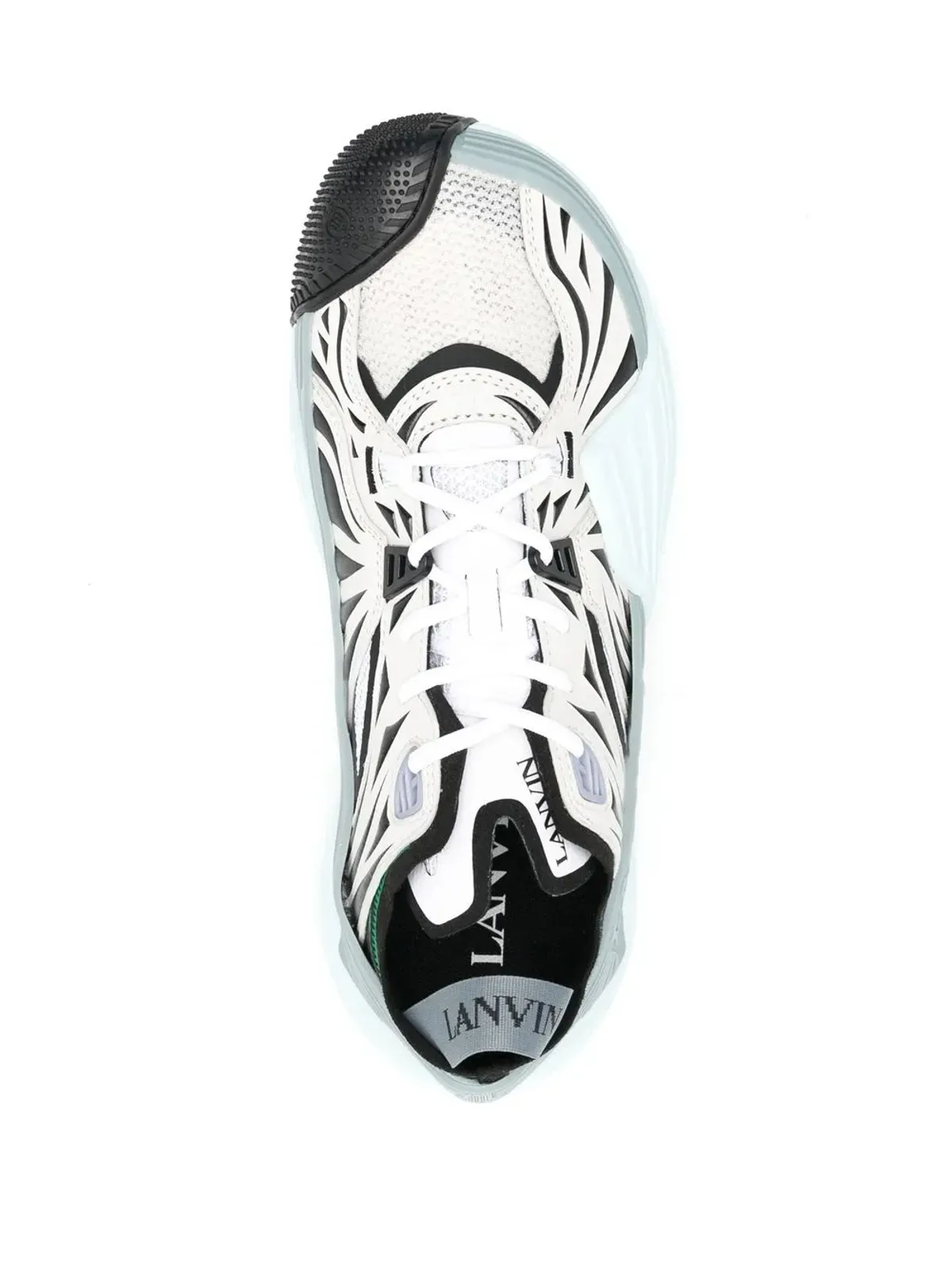 Lanvin クライミングパネルドスニーカー ブルー - 画像4