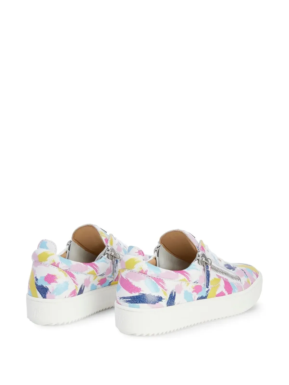 Giuseppe Zanotti Gail brushstrokes-print ロートップスニーカー - 画像3