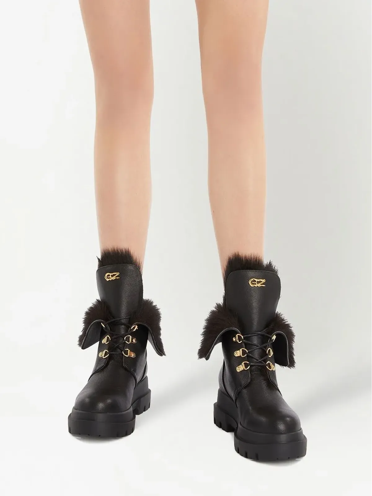 Giuseppe Zanotti Phillis コンバットブーツ - 画像3