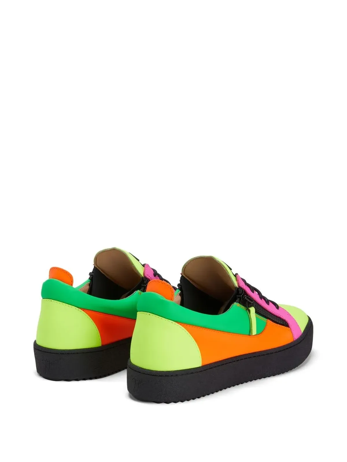 Giuseppe Zanotti フランキー カラーブロック ローカットスニーカー - 画像3