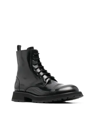 Alexander McQueen レースアップレザー アンクルブーツ - サムネイル2