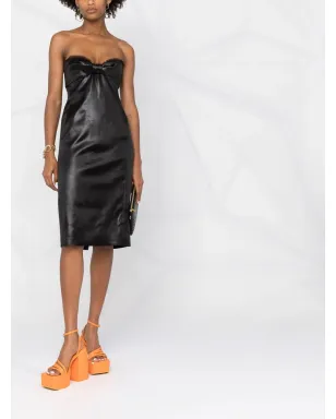 Saint Laurent ストラップレス ミッドレングス ドレス（ブラック） - サムネイル2