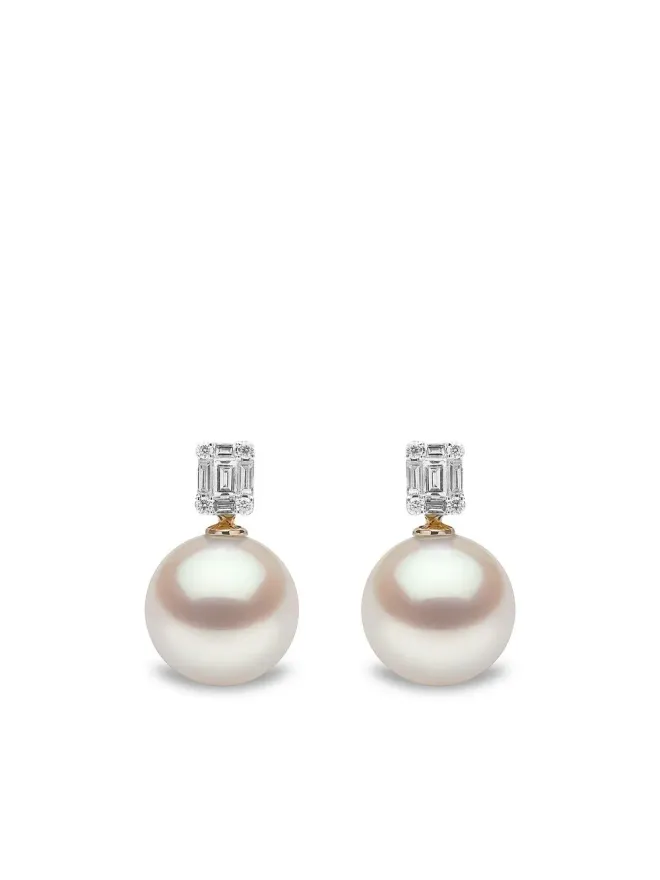 Yoko London Yoko London 18K イエローゴールド 南洋真珠とダイヤモンドのイヤリングの商品画像