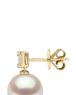 Yoko London 18K イエローゴールド 南洋真珠とダイヤモンドのイヤリング - サムネイル4
