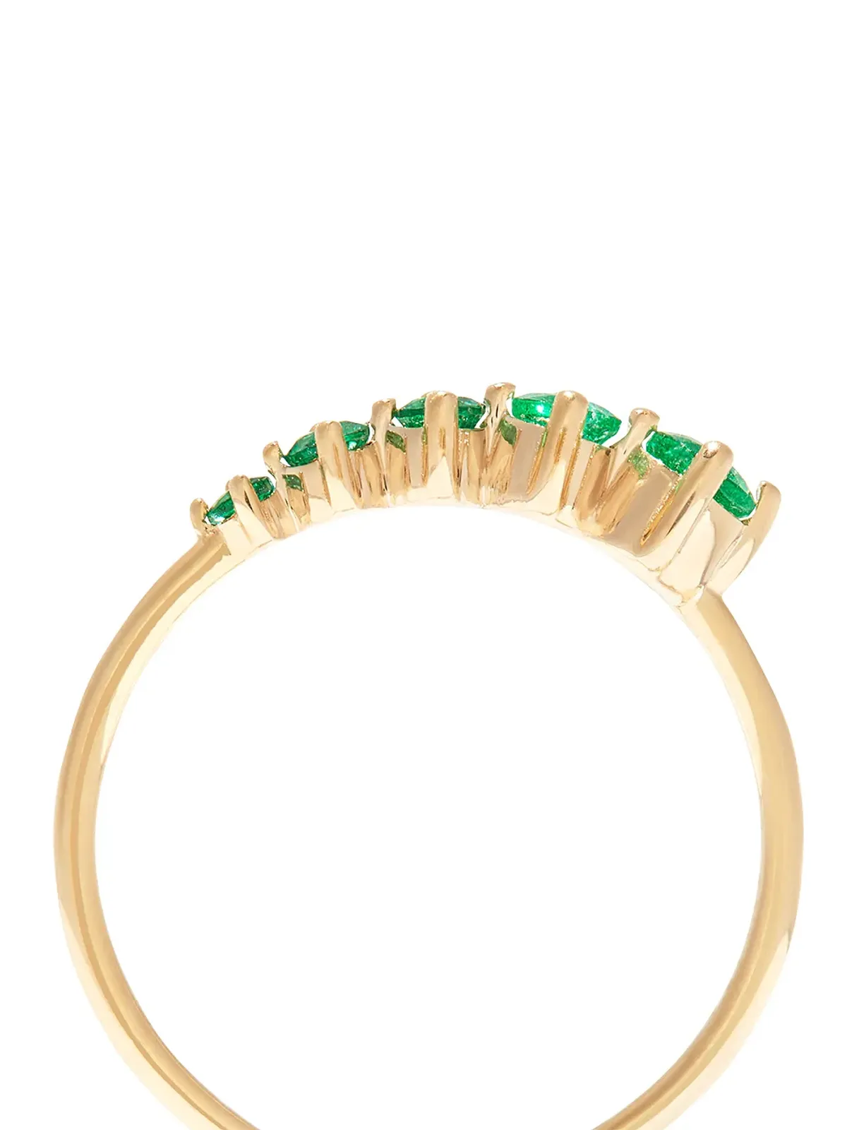 Adina Reyter 14K イエローゴールド グラデーション エメラルド リング - 画像3