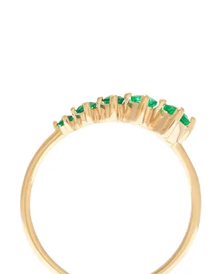 Adina Reyter 14K イエローゴールド グラデーション エメラルド リング - サムネイル3