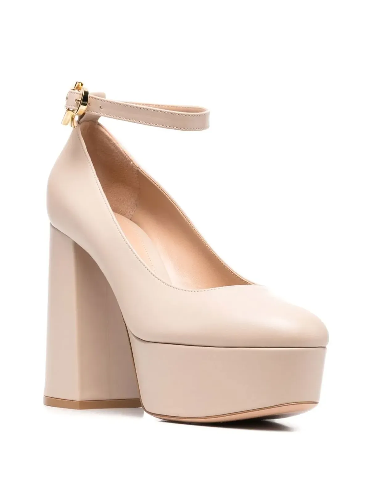 Gianvito Rossi Manila レザープラットフォームパンプス - 画像2